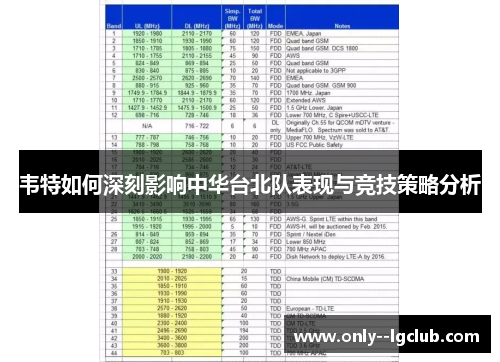 韦特如何深刻影响中华台北队表现与竞技策略分析